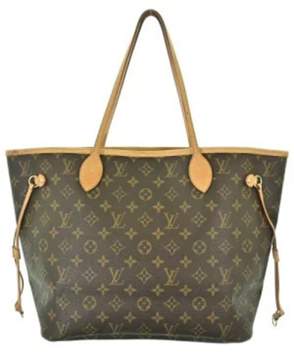 Louis Vuitton Neverfull tote bag Monogram canvas cowhide leather